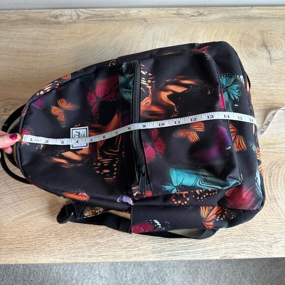 Hershel Supply Co. Nova Mid Volume Backpack Black Multicolored Butterflies - Picture 10 of 11